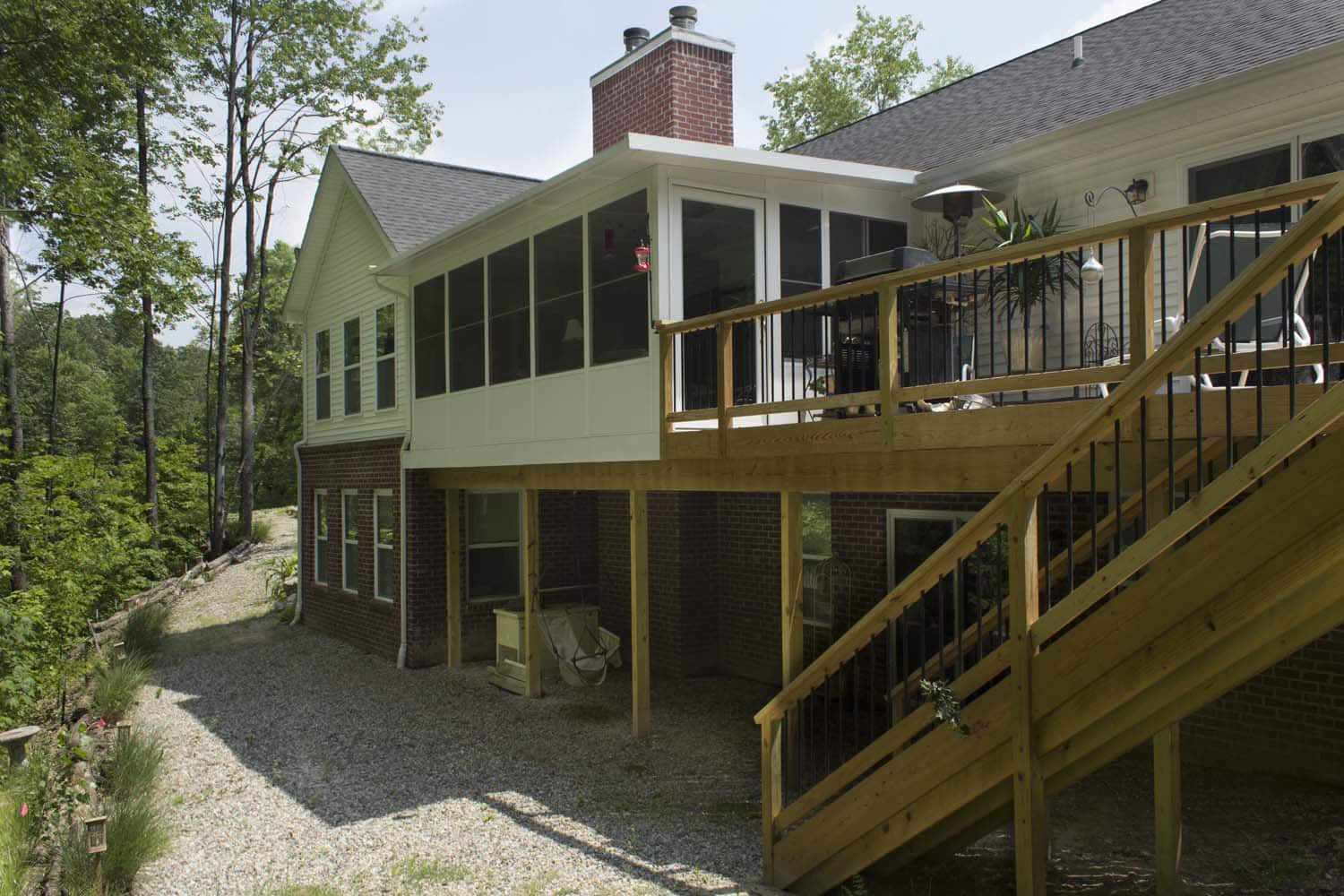TEMO studio sunroom on an upper deck